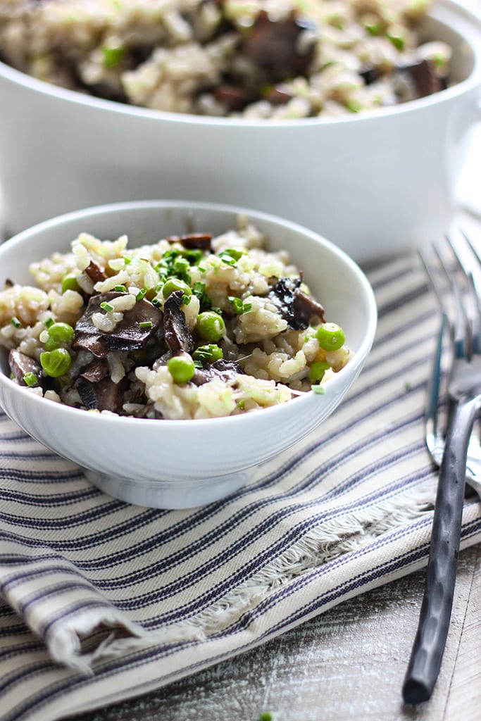 Cheat the time over the stove with this slow cooker mushroom risotto. Creamy, rich and easy!