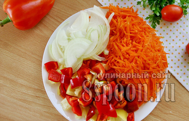 Лечо с морковью и луком рецепт с фото_04