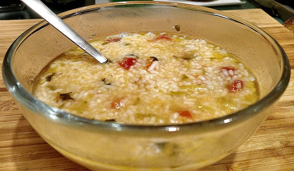 Суп рисовый с фрикадельками