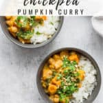 slow cooker chickpea pumpkin curry