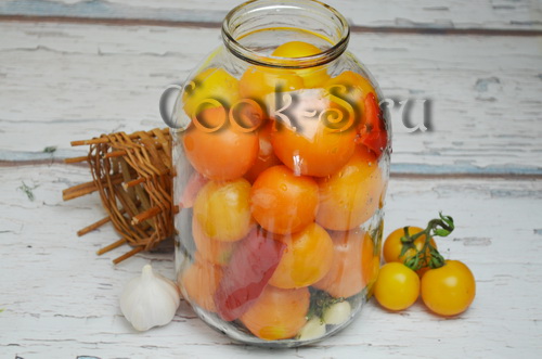 желтые помидоры на зиму рецепт с фото
