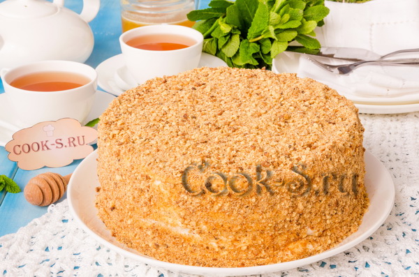 медовый торт на сковороде пошаговый рецепт с фото