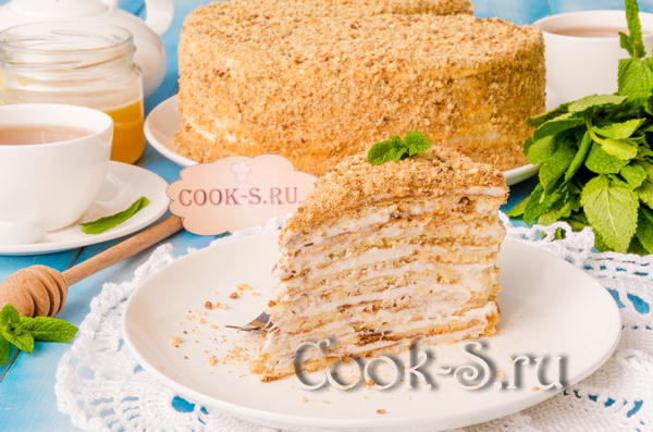 торт медовик на сковороде рецепт с фото
