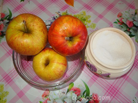 Дрожжевой пирог с яблоками-15
