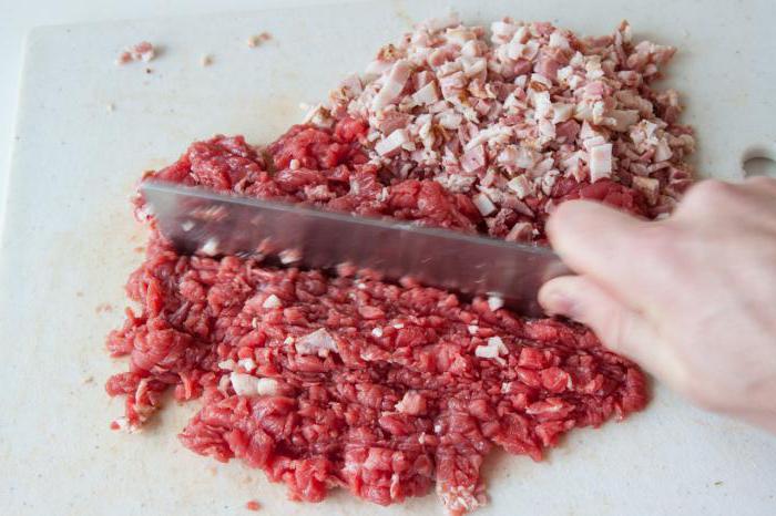 рубленое мясо приготовление 