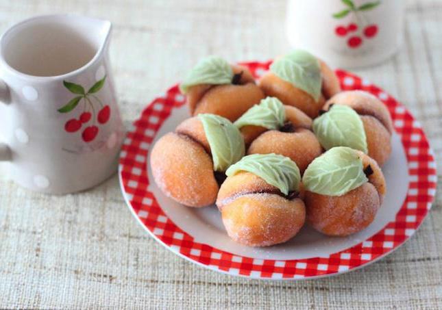 печенье персики со сгущенкой 