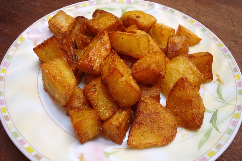 вкусный жареный картофель в мультиварке