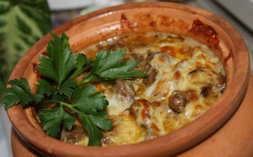 Из курицы с грибами