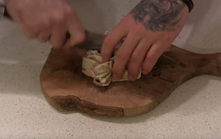 Запеканка из куриного филе с грибами