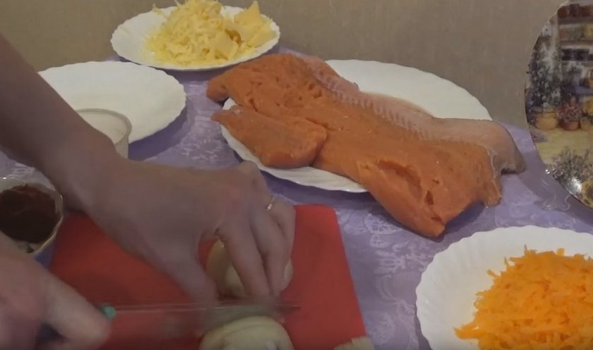 Кета с сыром