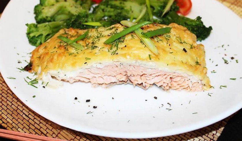 Кета с сыром