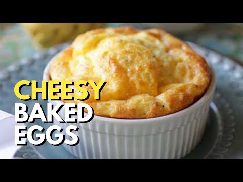 Cheesy Baked Eggs For One