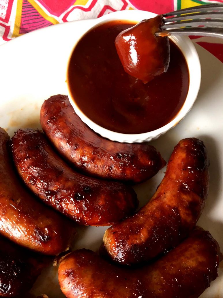 Barbecued Baked Sausage