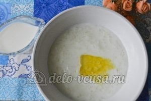 Молочный суп с рисом: Суп готов