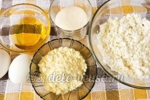 Сырники с кукурузной мукой: Ингредиенты