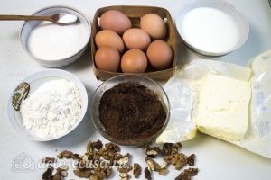 Шоколадный торт с заварным кремом: Ингредиенты