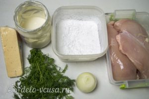 Рубленные куриные котлеты с сыром: Ингредиенты