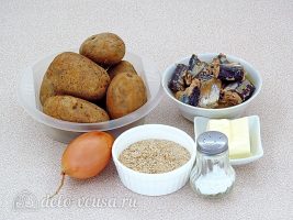 Картофельная запеканка с рыбными консервами: Ингредиенты