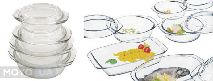 Посуда для микроволновки делается из жаропрочного стекла или пластика