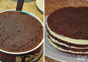 Шоколадный торт с заварным кремом - фото шаг 9