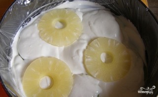 Творожный торт с желе и фруктами - фото шаг 10