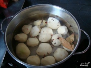 Картофель, запеченный с мясом и грибами - фото шаг 1
