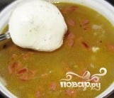 Сырный суп с копченостями - фото шаг 10