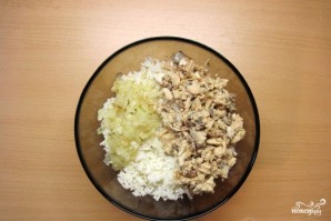 Пирожки с сайрой и рисом - фото шаг 8