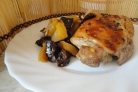 Курица в рукаве с черносливом