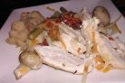 Курица, запеченная с овощами, по диете Дюкана