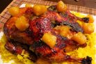 Фаршированная утка с ананасом