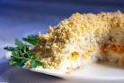 Салат "Мимоза" с сыром и маслом