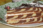 Торт "Зебра" (классический рецепт)