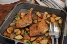 Утка кусочками с картошкой в духовке