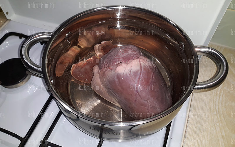 Фото 5 как варить свиное сердце