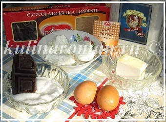 продукты для шоколадного пирога