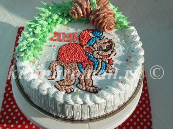 новогодний торт обезьяна