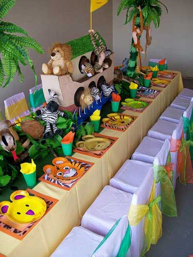 детский день рождения в домашних условиях: красивый стол 4