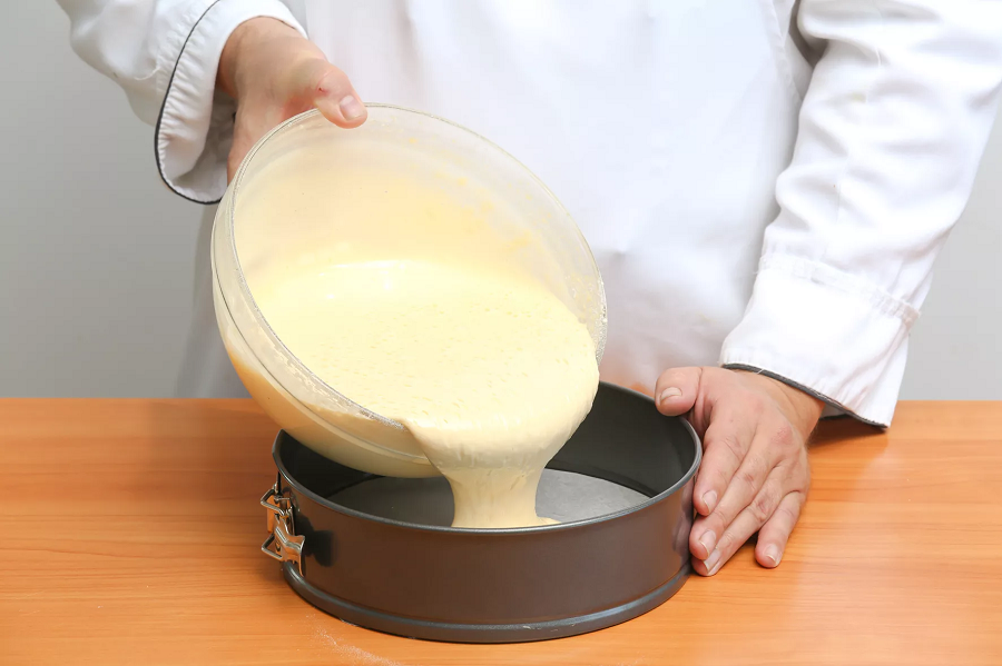 рецепт бисквита на молоке этап 7