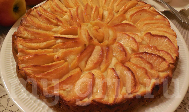  пирог с творогом и яблоками в духовке
