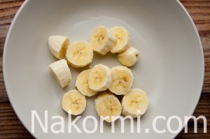 Овсяное печенье с творогом и бананом