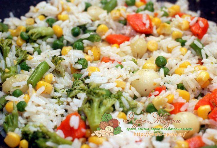Рис с овощами на пару: рецепт в домашних условиях