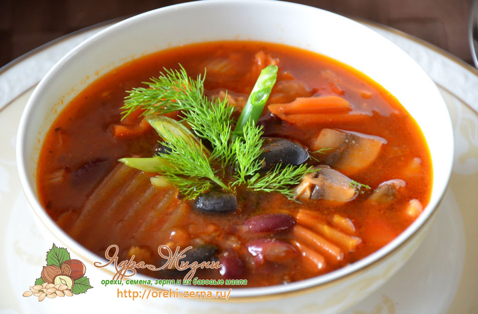 Красная фасоль для супа или борща
