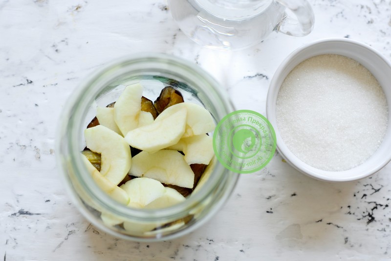 Компот из слив и яблок на зиму рецепт в домашних условиях