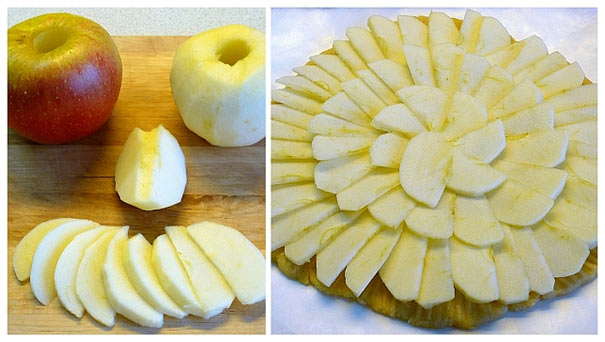 тонко нарезать яблоки