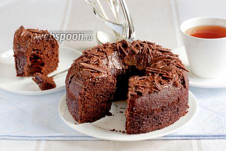 Фото рецепта Влажный шоколадный пирог без яиц