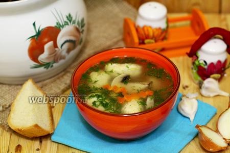 Фото рецепта Рисовый суп с куриными кнелями
