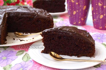 Фото рецепта Шоколадно-свекольный пирог