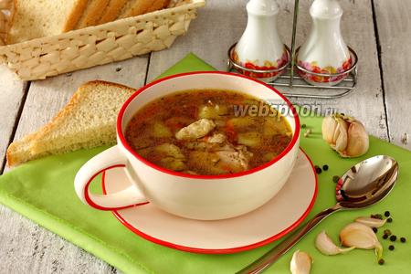 Фото рецепта Суп гречневый с клёцками