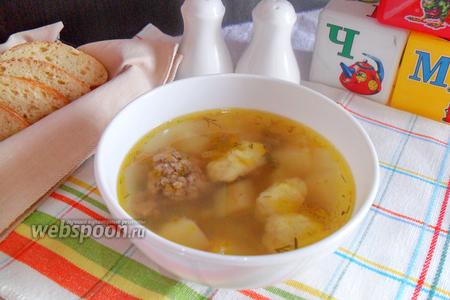 Фото рецепта Детский суп с клёцками